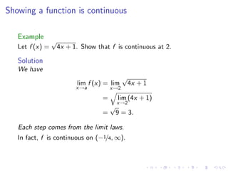 Lesson 5: Continuity