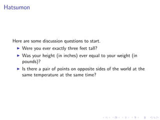 Lesson 5: Continuity