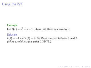 Lesson 5: Continuity