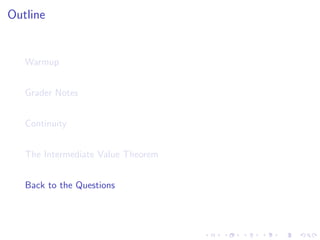 Lesson 5: Continuity