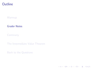 Lesson 5: Continuity