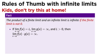 Lesson 6: Limits Involving Infinity (slides) | PDF