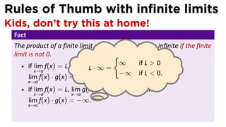 Lesson 6: Limits Involving Infinity (slides) | PDF