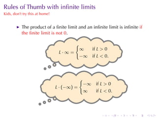 Lesson 6: Limits Involving Infinity | PDF