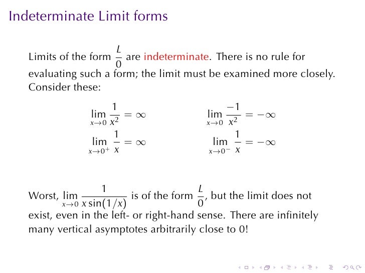 Lesson 6 Limits Involving Infinity