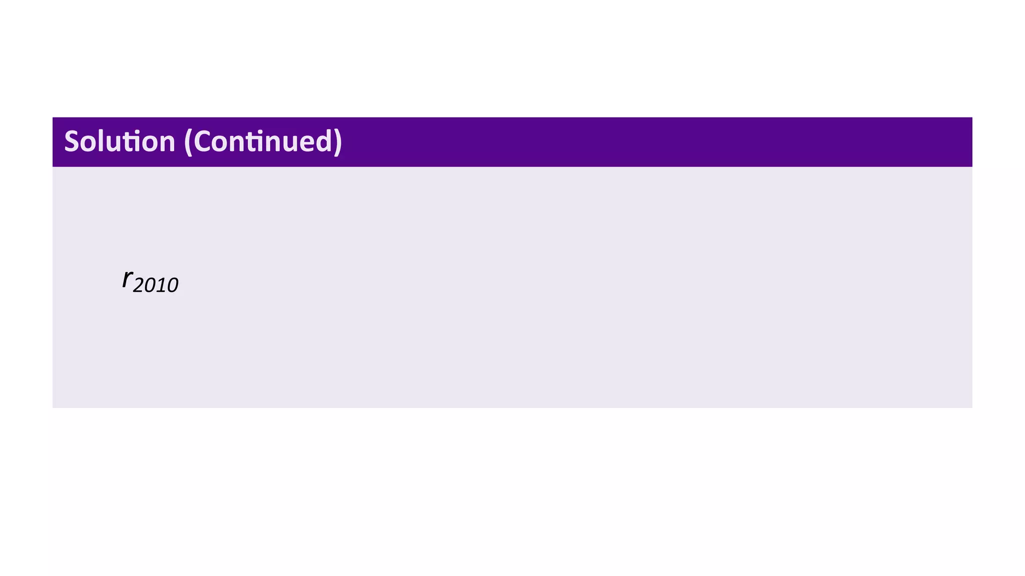 Solu on (Con nued)



   r2010
 