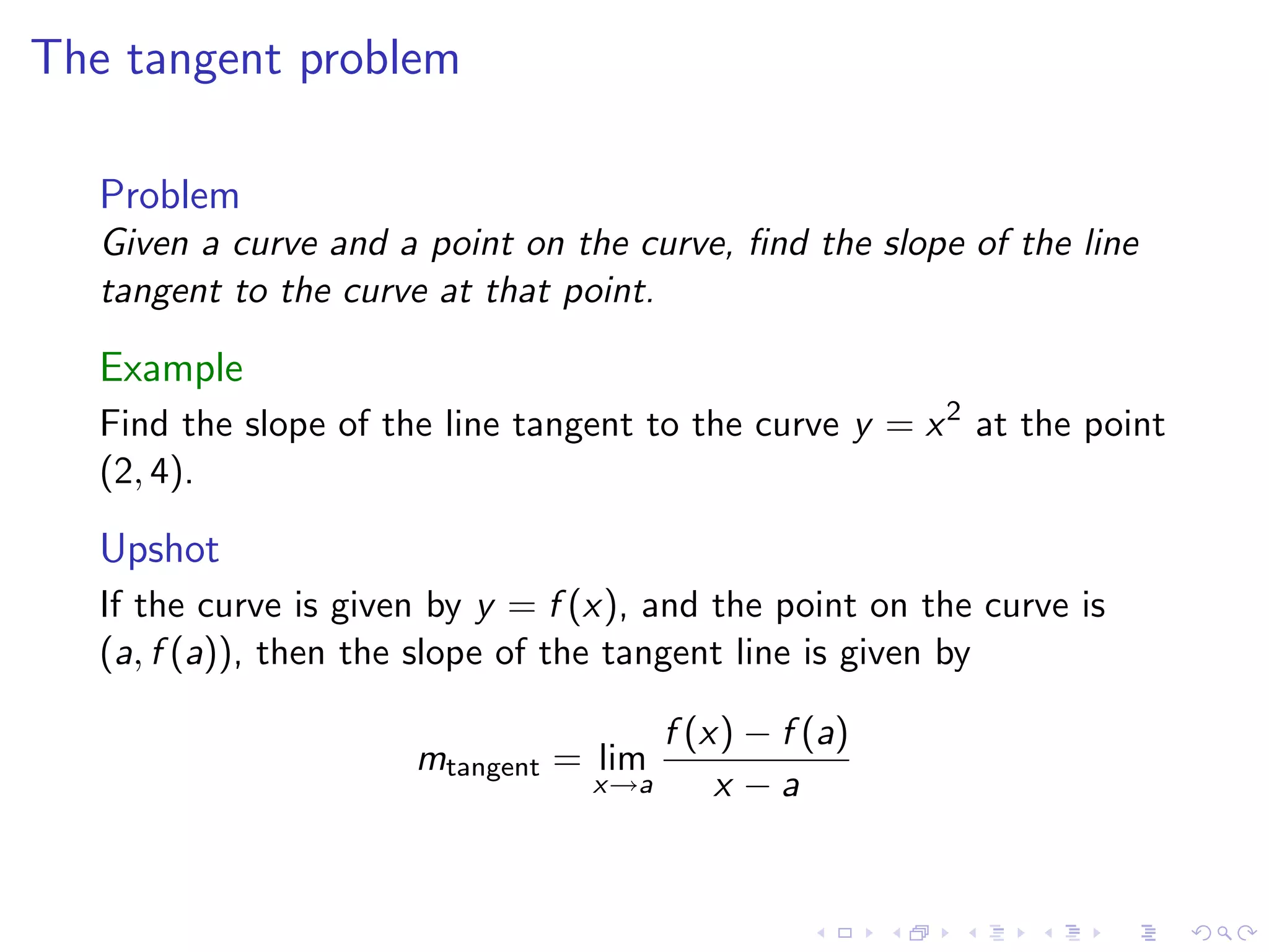Lesson 7-8: Derivatives and Rates of Change, The Derivative as a function