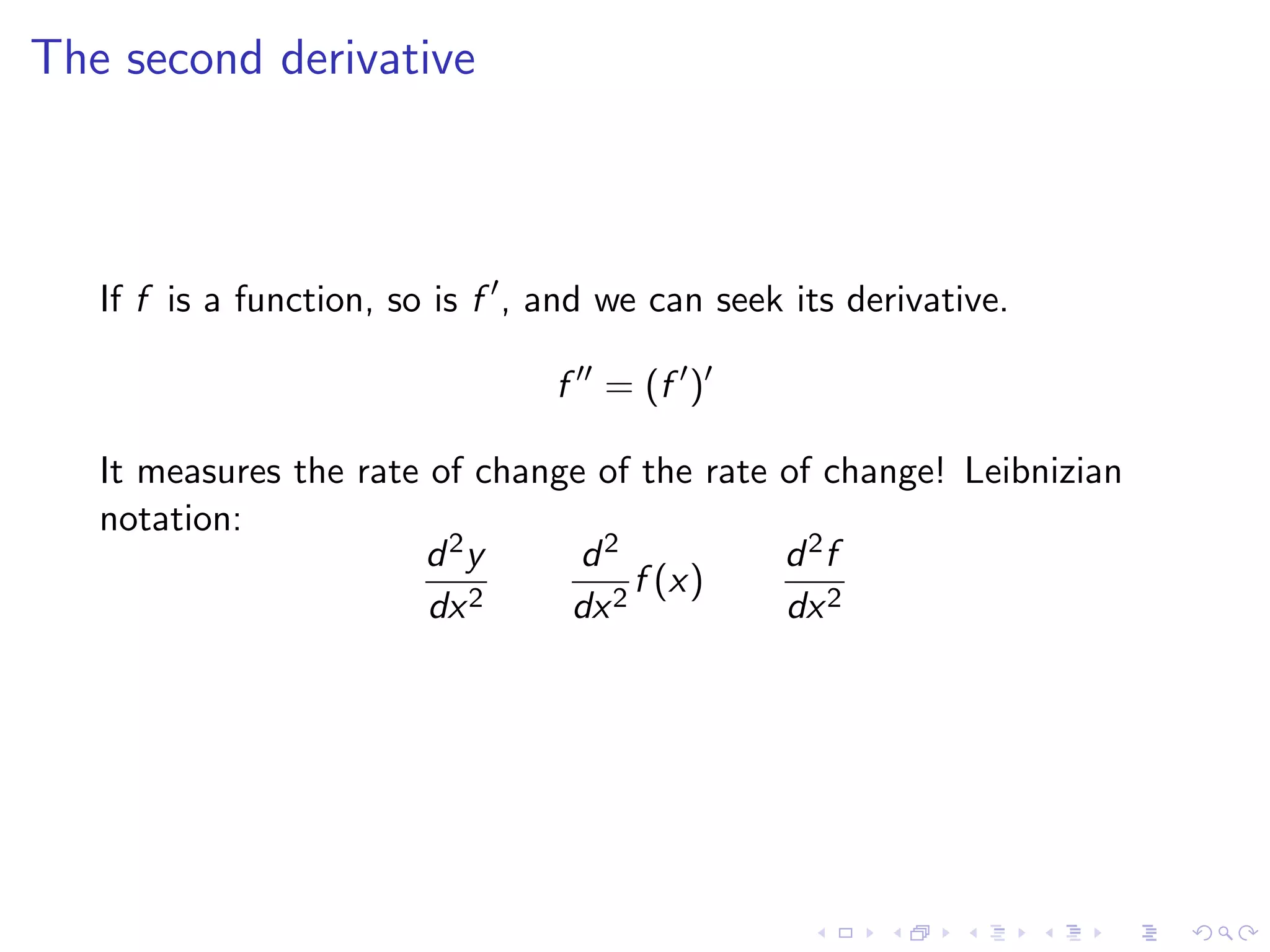 Lesson 7-8: Derivatives and Rates of Change, The Derivative as a function
