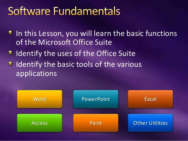 Lesson 07 - Software Fundamentals