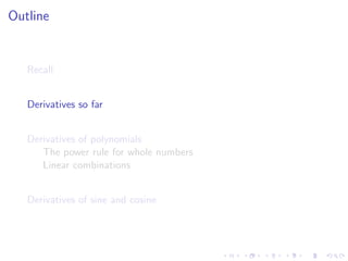 Lesson 9: Basic Differentiation Rules