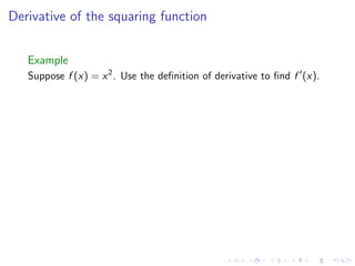 Lesson 9: Basic Differentiation Rules