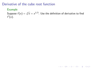 Lesson 9: Basic Differentiation Rules