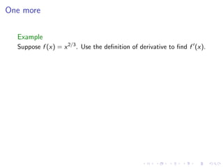 Lesson 9: Basic Differentiation Rules