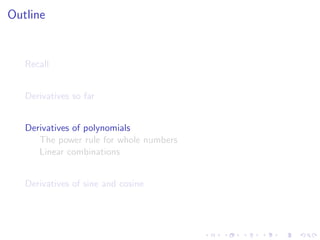 Lesson 9: Basic Differentiation Rules