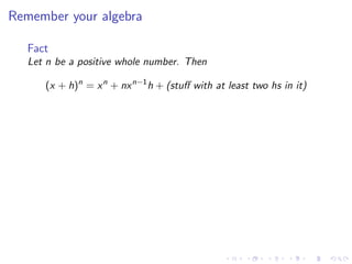 Lesson 9: Basic Differentiation Rules