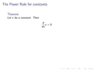Lesson 9: Basic Differentiation Rules