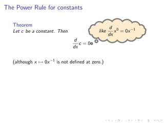 Lesson 9: Basic Differentiation Rules