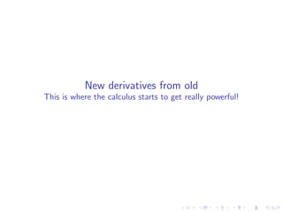 Lesson 9: Basic Differentiation Rules