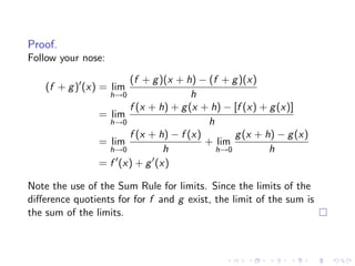 Lesson 9: Basic Differentiation Rules