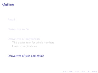 Lesson 9: Basic Differentiation Rules