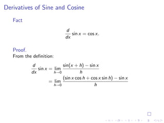 Lesson 9: Basic Differentiation Rules