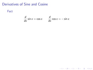 Lesson 9: Basic Differentiation Rules