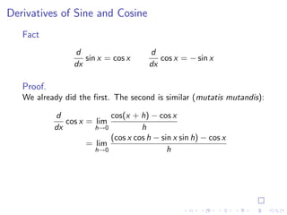 Lesson 9: Basic Differentiation Rules