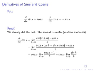 Lesson 9: Basic Differentiation Rules