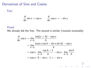Lesson 9: Basic Differentiation Rules