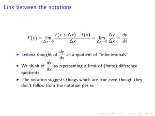 Lesson 9: Basic Differentiation Rules