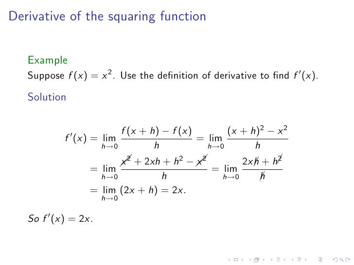 Lesson 9 Basic Differentiation Rules
