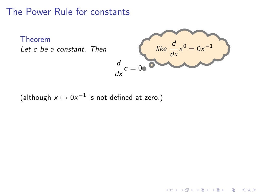 Lesson 9 Basic Differentiation Rules