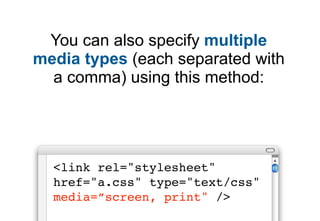 CSS media types | PDF