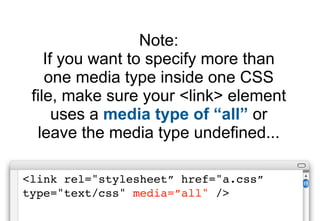 CSS media types | PDF