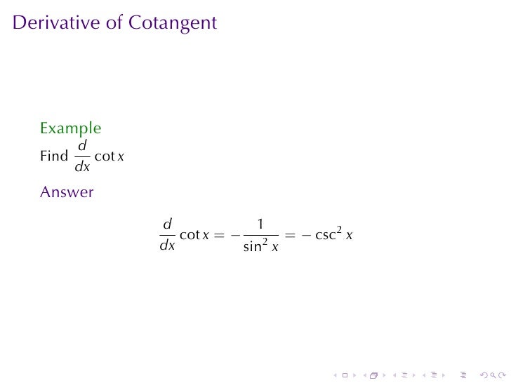 Lesson 9 The Product and Quotient Rule