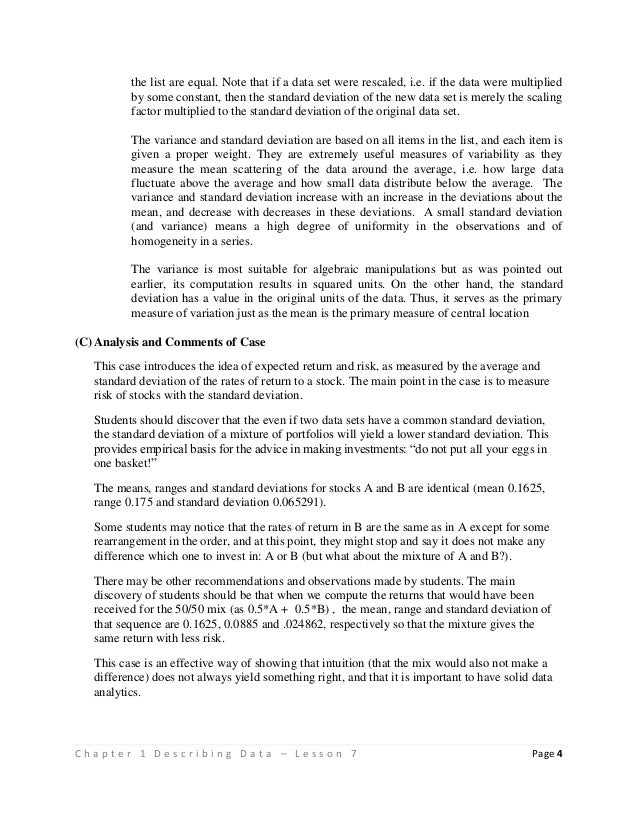 Lesson 1 07 measures of variation