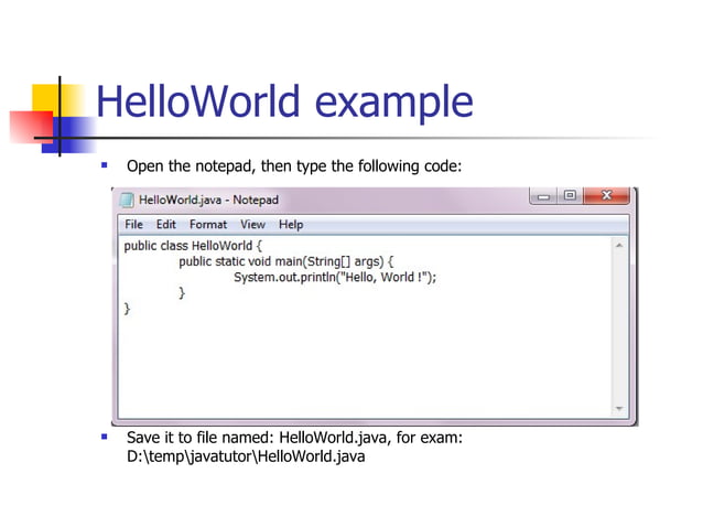 Training Java - Lesson1 | PPT