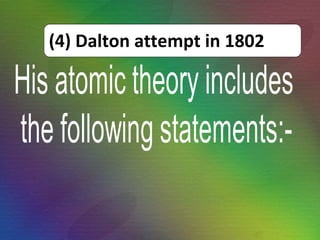 (4) Dalton attempt in 1802 