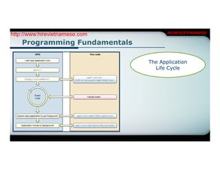 http://www.hirevietnamese.com          HIREVIETNAMESE

    Programming Fundamentals

                                The Application
                                  Life Cycle
 