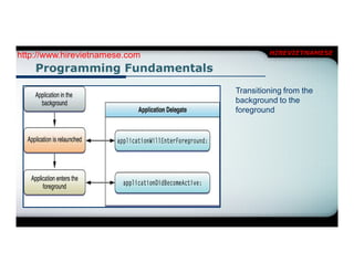 http://www.hirevietnamese.com            HIREVIETNAMESE

    Programming Fundamentals
                                Transitioning from the
                                background to the
                                foreground
 
