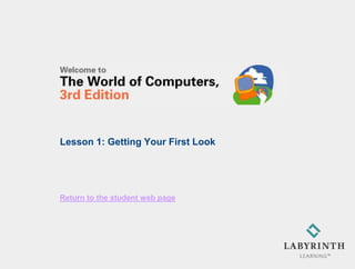 Lesson 1: Getting Your First Look




Return to the student web page
 