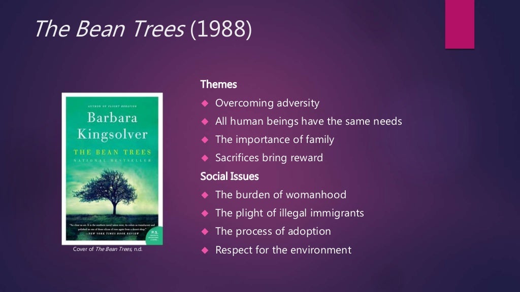 The Bean Trees Lesson 1