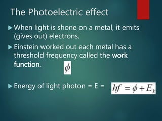 Atomic Physics and photoelectric effect | PPTX
