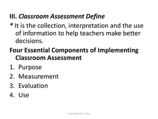 aSSESSMENT OF sTUDENT LEARNING | PPTX