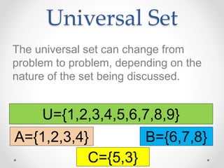 Set Us Part Lesson 1.1 basic ideas of sets part 2 | PPTX