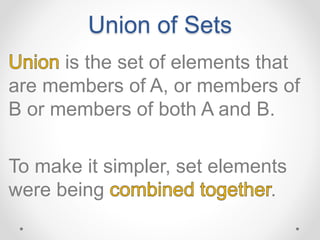 Set Us Part Lesson 1.1 basic ideas of sets part 3 | PPTX