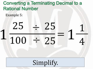 Lesson 1.9 the set of rational numbers | PPTX