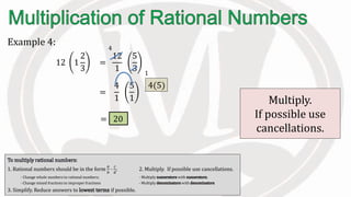 Lesson 1.9 b multiplication and division of rational numbers | PPTX
