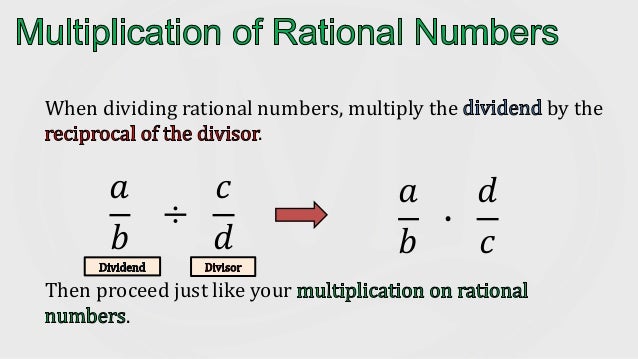 Lesson 1.9 b multiplication and division of rational numbers