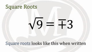 Lesson 1.10 square roots | PPTX
